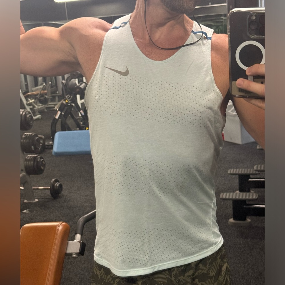 Teal Workout Nike Tank top Dry-Fit Size M L